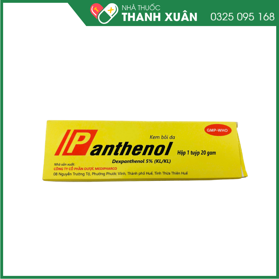 Kem bôi da Panthenol Medipharco điều trị các tổn thương trên da, bỏng
